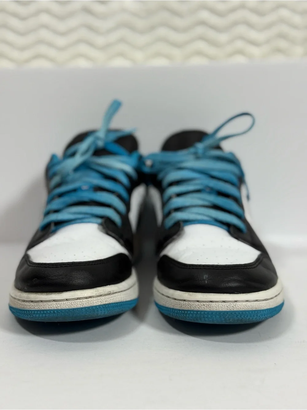 Nike Air Jordan 1 Low in White, Black & Teal Blue 🔥🔥